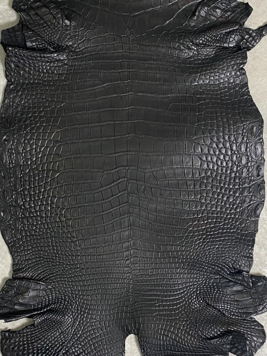 画像3: クロコダイル　 レトロブラック　36　鰐革　ワニ革 (3)