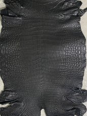 画像3: クロコダイル　 レトロブラック　36　鰐革　ワニ革 (3)