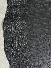 画像4: クロコダイル　 レトロブラック　36　鰐革　ワニ革 (4)