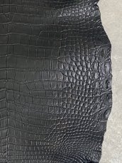 画像5: クロコダイル　 レトロブラック　36　鰐革　ワニ革 (5)