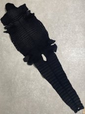 画像10: クロコダイル　 レトロブラック　36　鰐革　ワニ革 (10)
