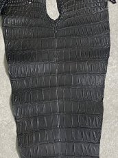 画像6: クロコダイル　 レトロブラック　37　鰐革　ワニ革 (6)