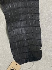 画像7: クロコダイル　 レトロブラック　37　鰐革　ワニ革 (7)