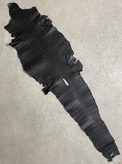 画像1: クロコダイル　 レトロブラック　38　鰐革　ワニ革 (1)