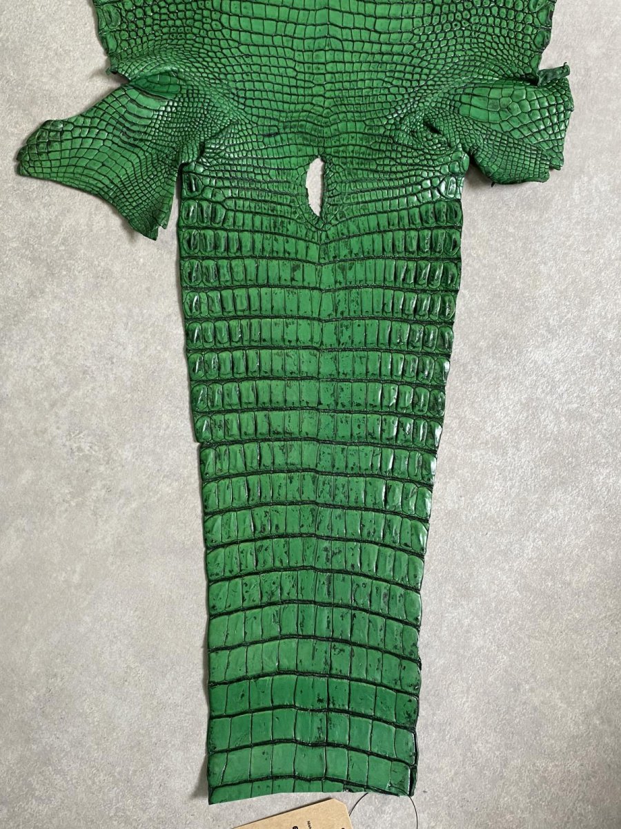 画像9: シャムクロコダイル　谷染め　グリーン　35 (9)