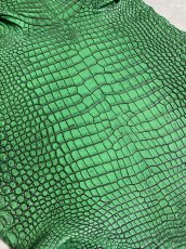 画像3: シャムクロコダイル　谷染め　グリーン　35 (3)