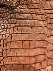 画像10: シャムクロコダイル　谷染め　レッドブラウン　36 (10)