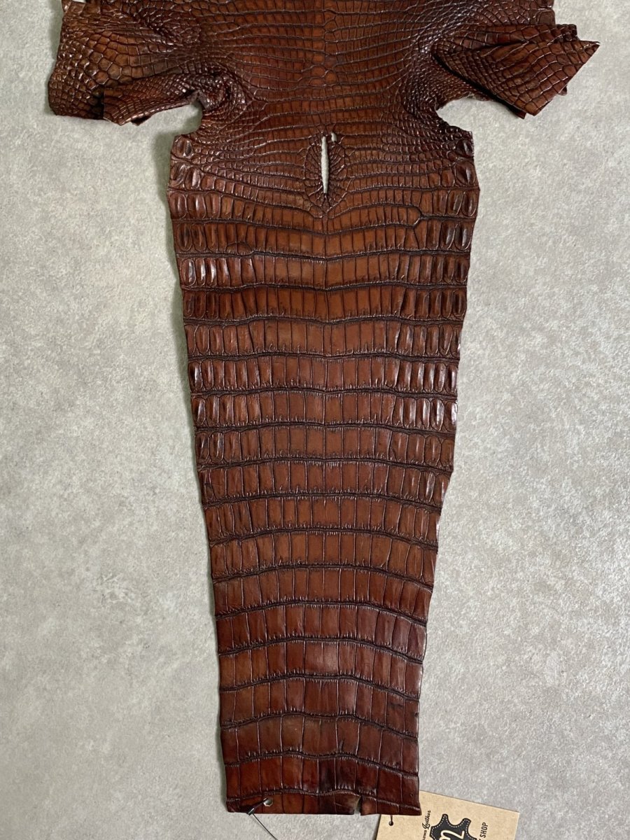 画像9: シャムクロコダイル　谷染め　ブラウン　30 (9)