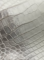 画像8: ヒマラヤクロコダイル　ナチュラル　39　ワニ革　ナイルクロコダイル　クロコダイル革　エキゾチックレザー (8)