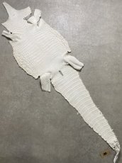 画像9: ヒマラヤクロコダイル　ナチュラル　39　ワニ革　ナイルクロコダイル　クロコダイル革　エキゾチックレザー (9)