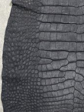 画像6: クロコダイル　 吟スリ　ブラック　49cm　鰐革　ワニ革 (6)