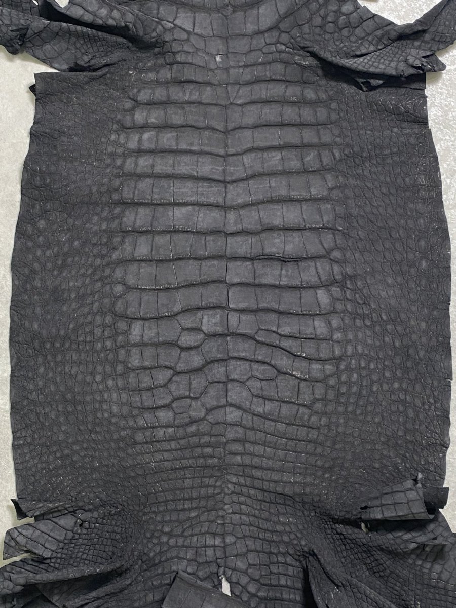 画像5: クロコダイル  吟スリ ブラック 53cm 鰐革 ワニ革 (5)