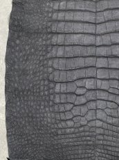 画像6: クロコダイル　 吟スリ　ブラック　53cm　鰐革　ワニ革 (6)