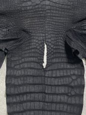 画像9: クロコダイル　 吟スリ　ブラック　53cm　鰐革　ワニ革 (9)