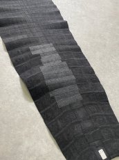 画像13: クロコダイル　 吟スリ　ブラック　53cm　鰐革　ワニ革 (13)