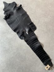 画像1: スモールクロコダイル　ブラック　42　ポロサス　ワニ革 (1)