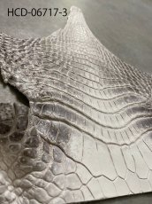 画像10: ヒマラヤクロコダイル　ナチュラル　ワニ革　ナイルクロコダイル　クロコダイル革　エキゾチックレザー　アゴ　ハギレ (10)