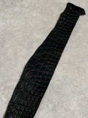 画像2: 最高級　スモールクロコ（ポロサス） ベリー　ブラック　 (2)
