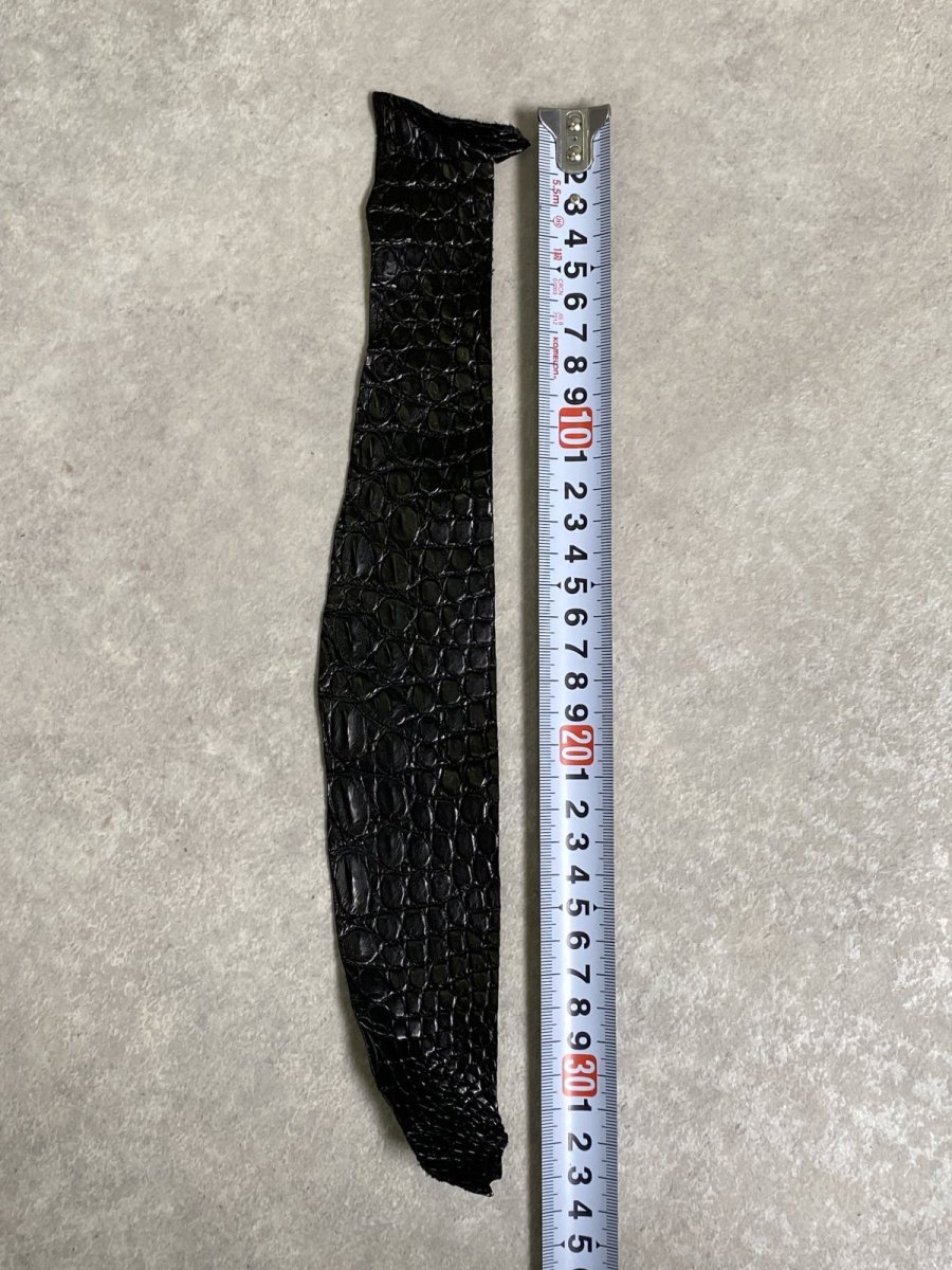 画像4: 最高級　スモールクロコ（ポロサス） ベリー　ブラック　 (4)