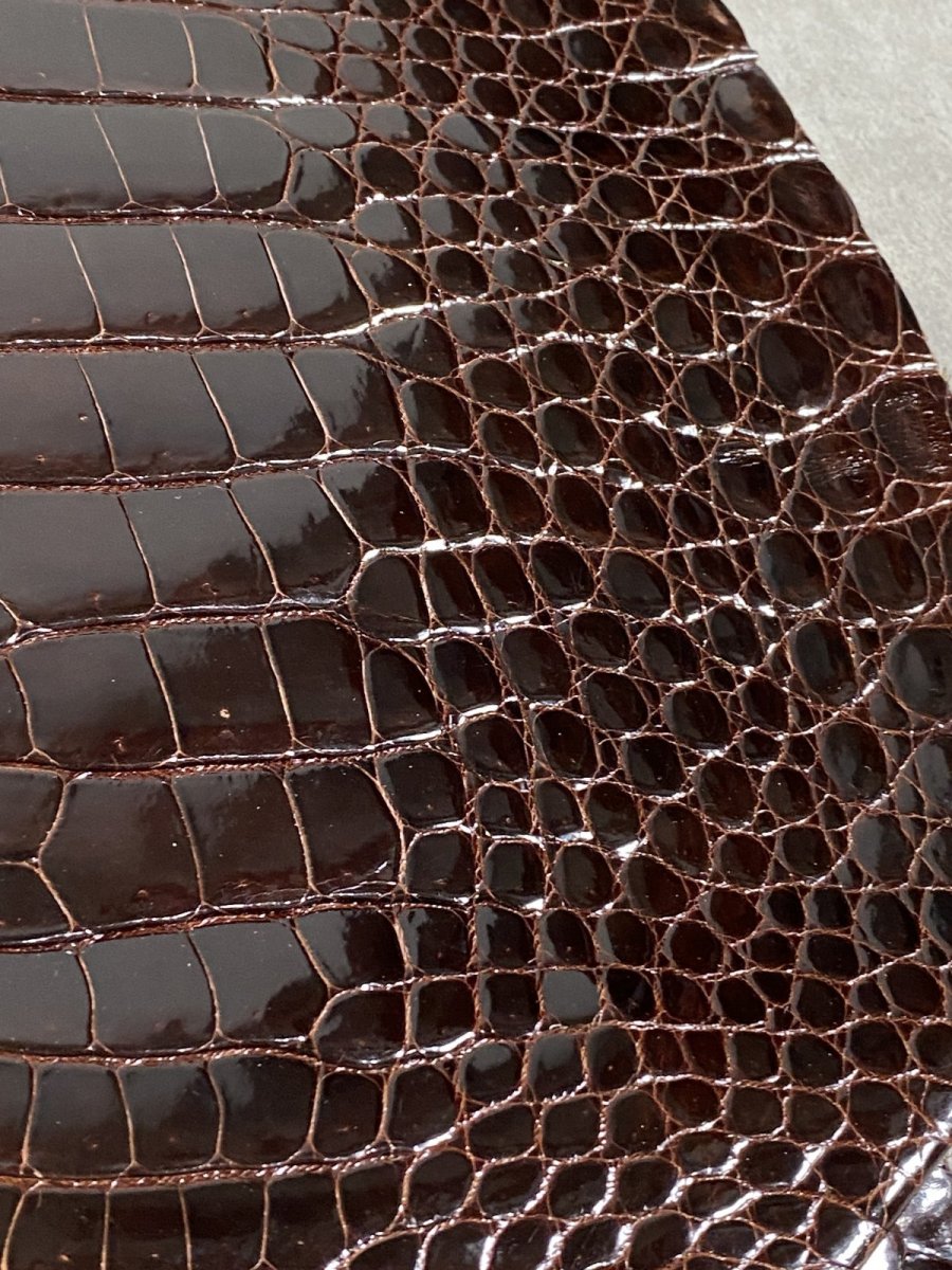 画像5: クロコダイル ベリー　シャイニング　ダークブラウン　 (5)