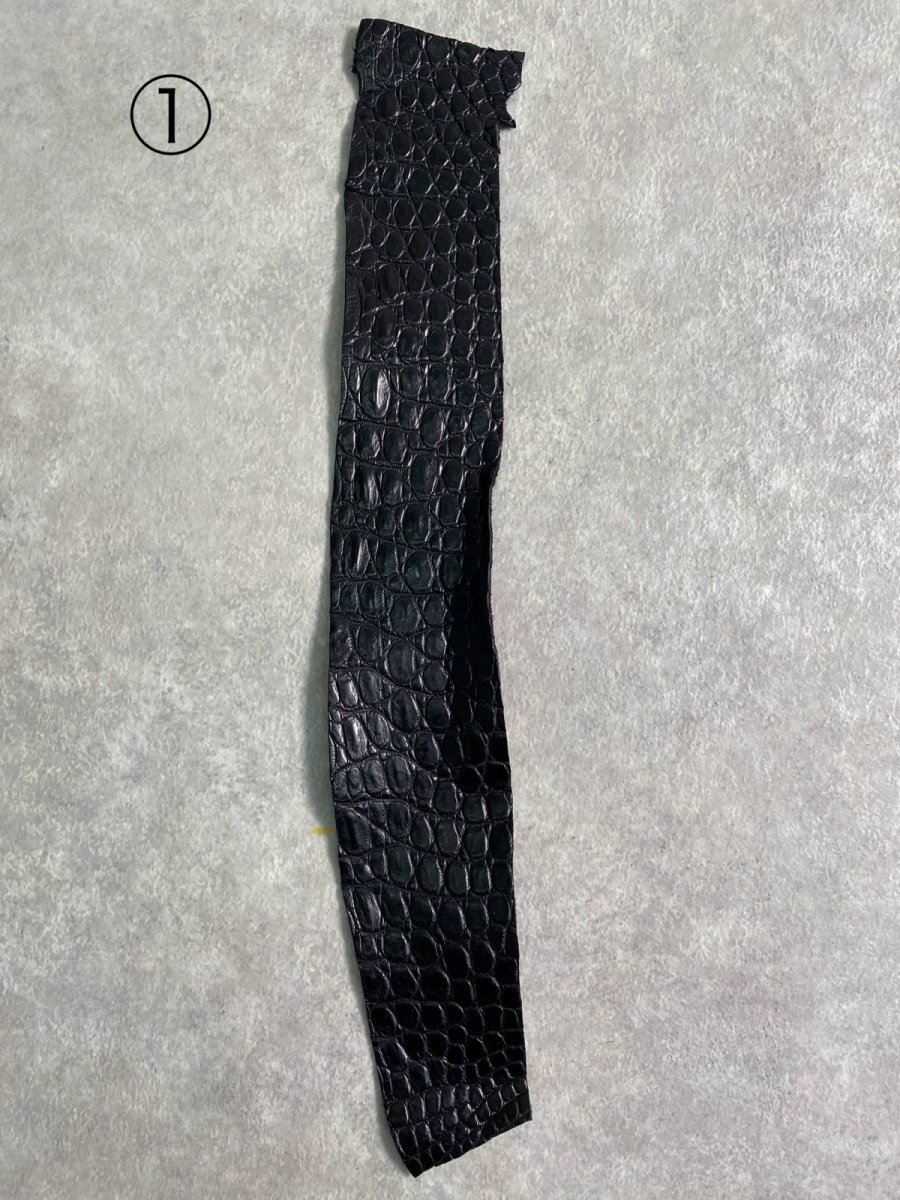 画像7: 最高級　スモールクロコ（ポロサス） ベリー　ブラック　 (7)