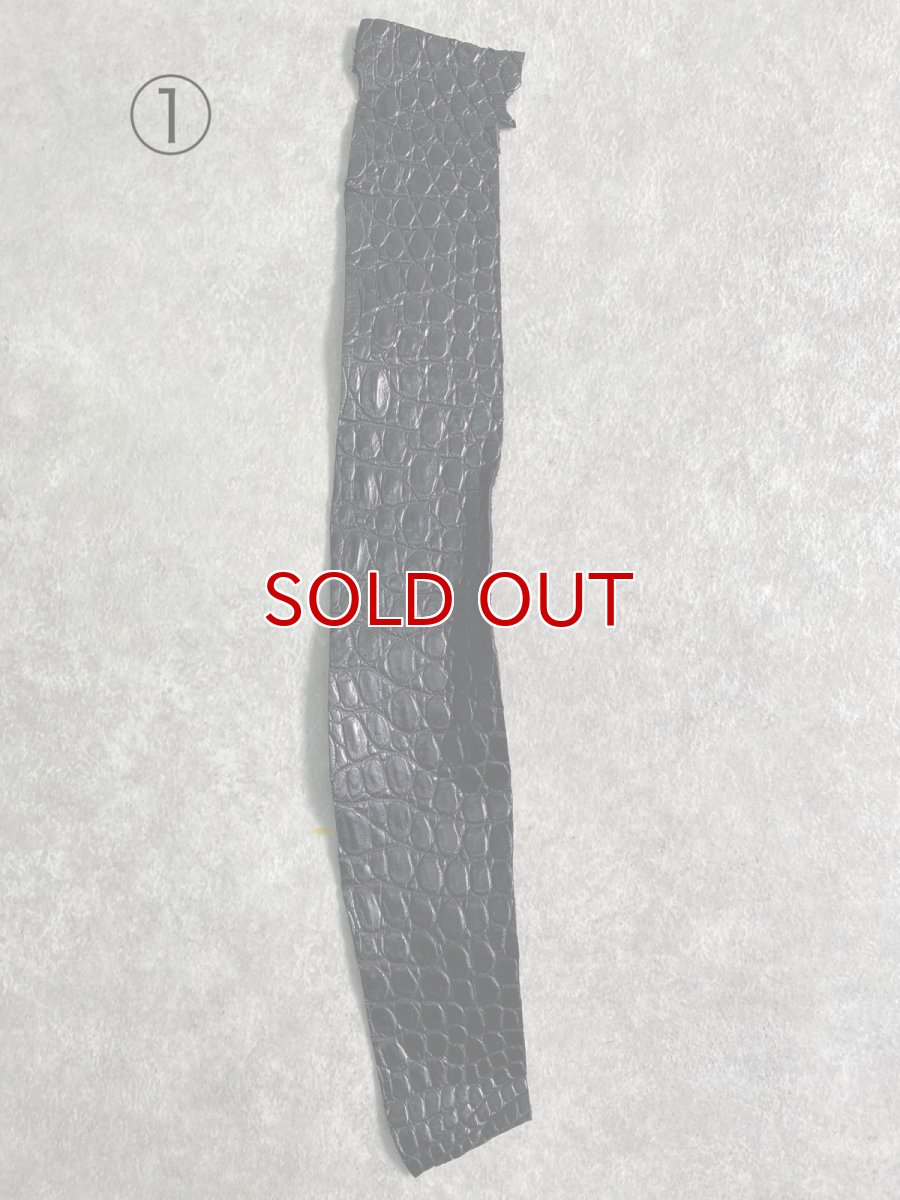 画像7: 最高級　スモールクロコ（ポロサス） ベリー　ブラック　 (7)