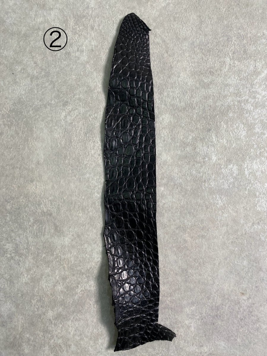 画像8: 最高級　スモールクロコ（ポロサス） ベリー　ブラック　 (8)