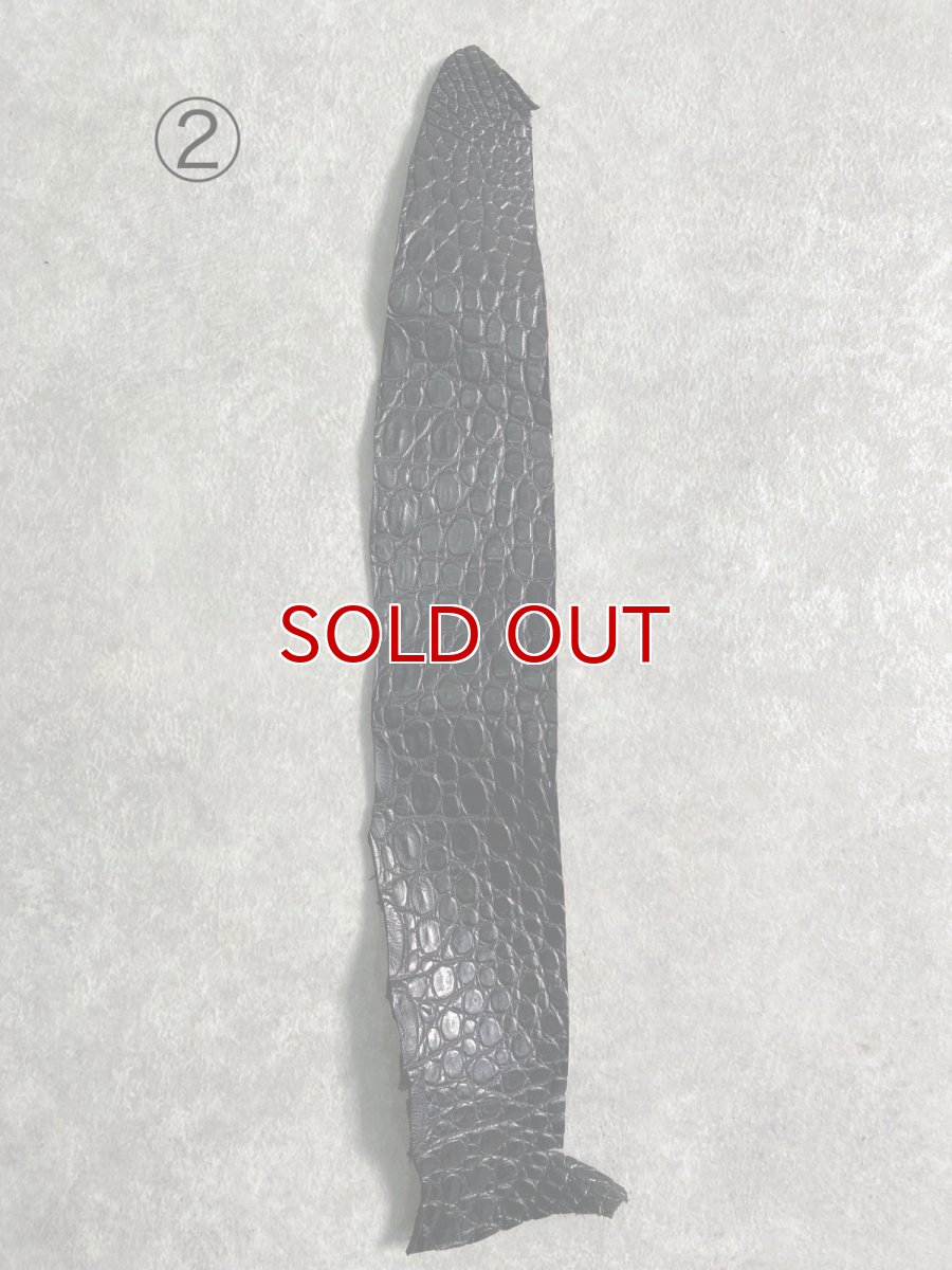 画像8: 最高級　スモールクロコ（ポロサス） ベリー　ブラック　 (8)