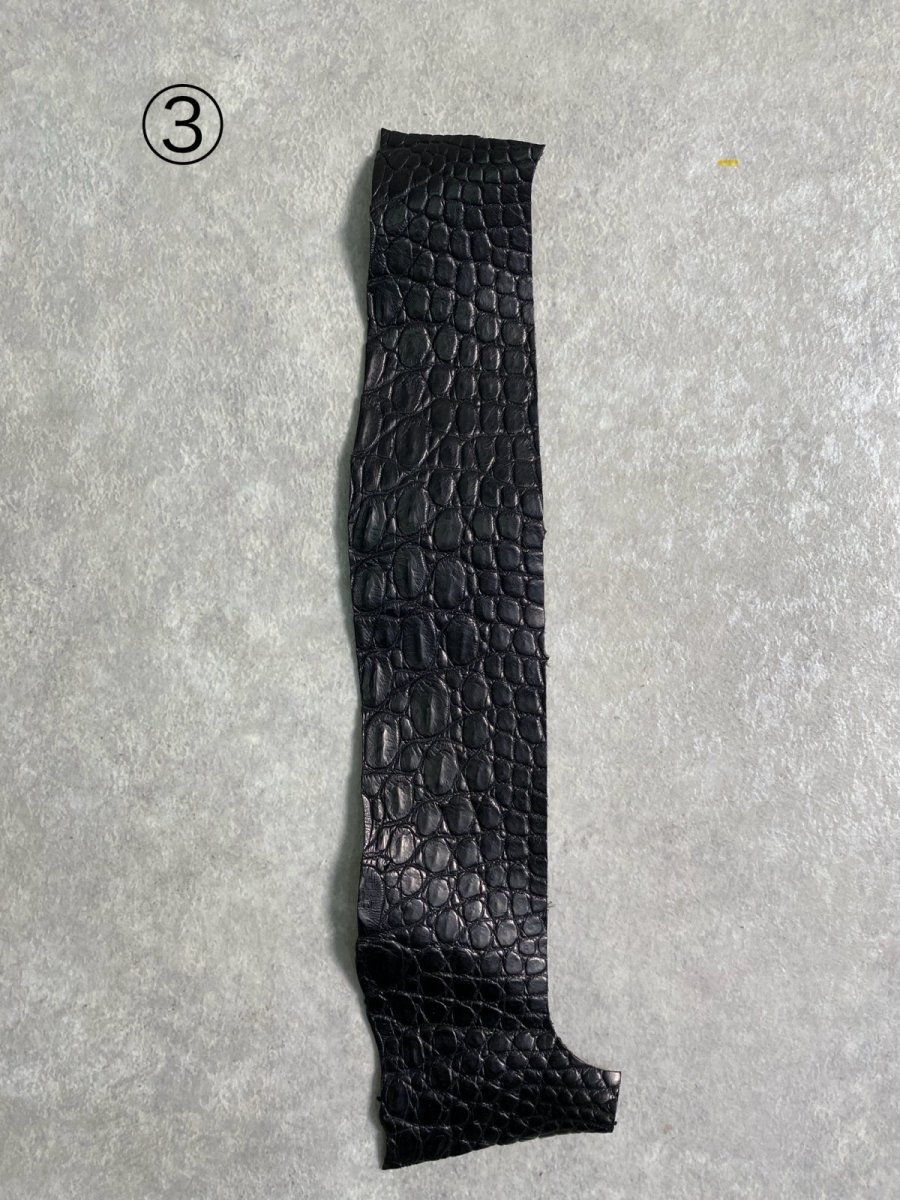 画像9: 最高級　スモールクロコ（ポロサス） ベリー　ブラック　 (9)