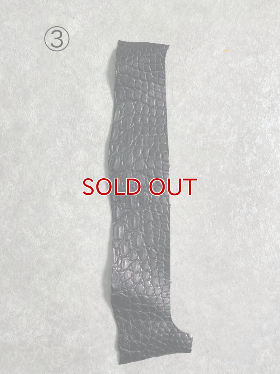 画像9: 最高級　スモールクロコ（ポロサス） ベリー　ブラック　 (9)