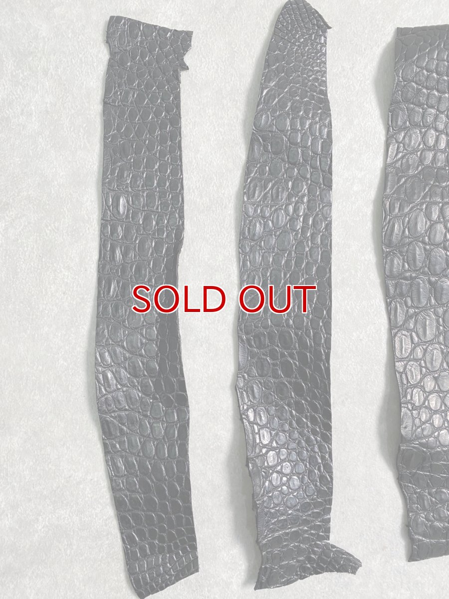 画像5: 最高級　スモールクロコ（ポロサス） ベリー　ブラック　 (5)