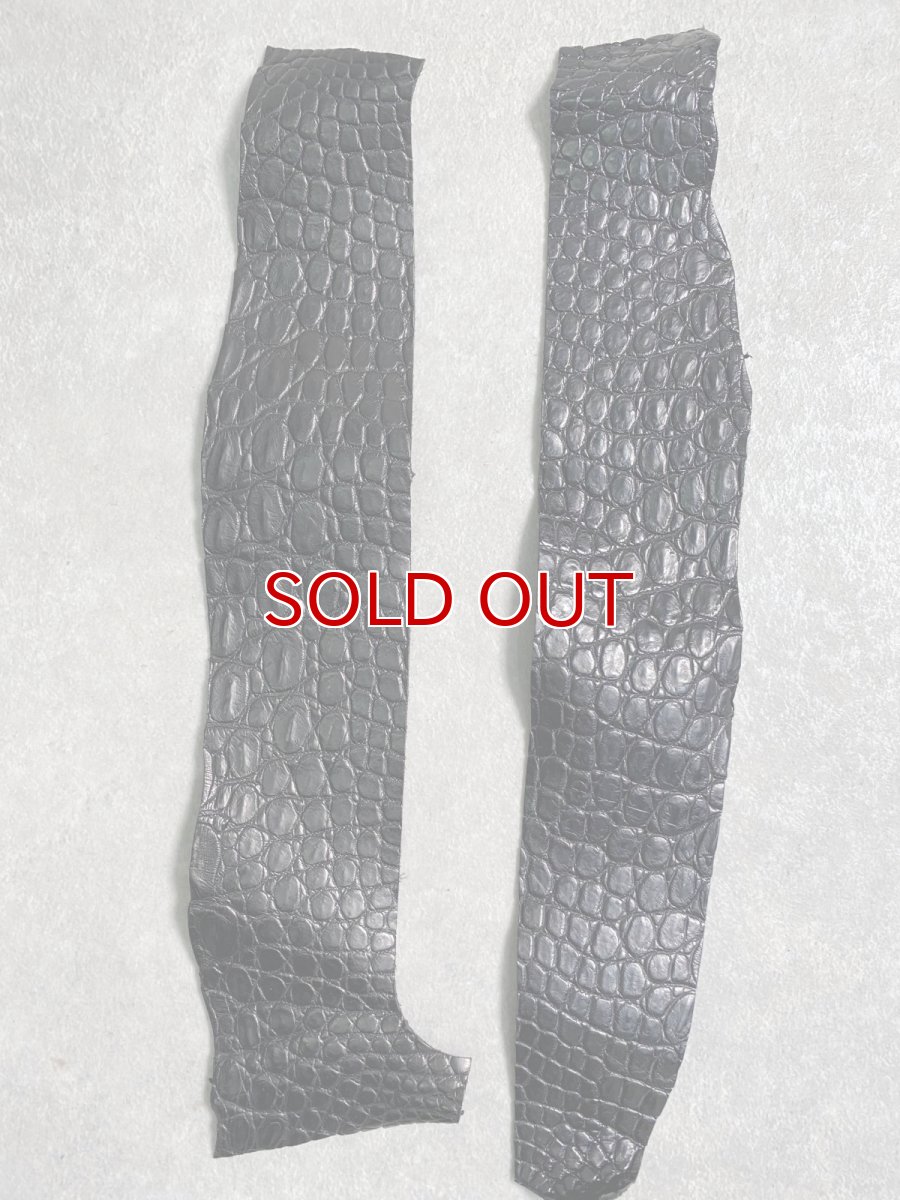 画像6: 最高級　スモールクロコ（ポロサス） ベリー　ブラック　 (6)