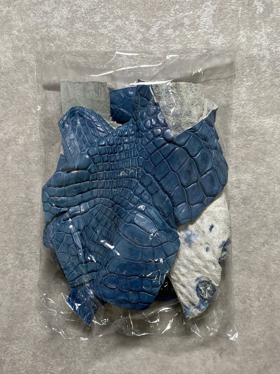 画像3: クロコダイル　ハギレセット　各種　エキゾチックレザー　 (3)