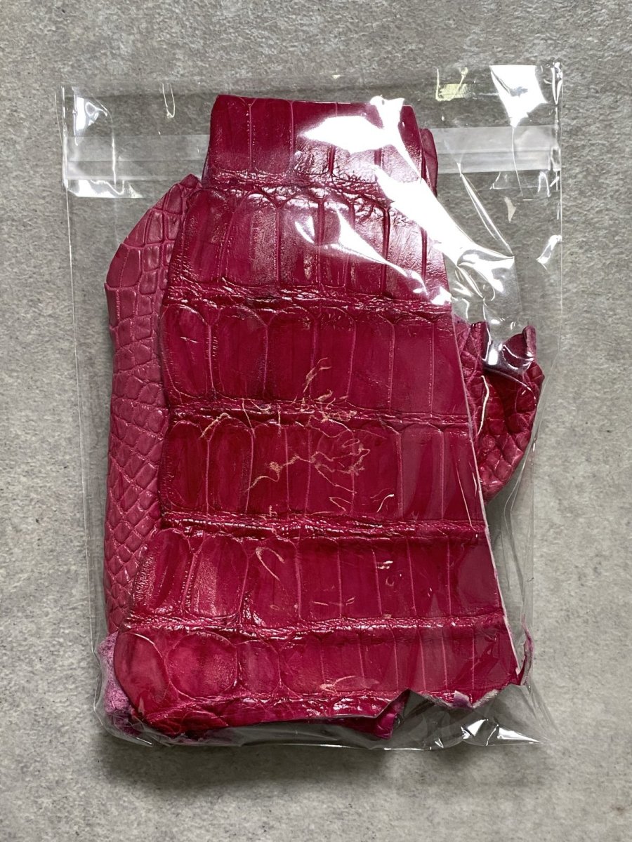 画像1: クロコダイル　ハギレセット　各種　エキゾチックレザー　 (1)