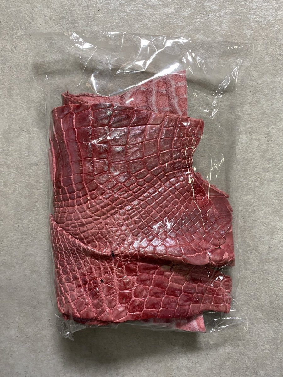 画像4: クロコダイル　ハギレセット　各種　エキゾチックレザー　 (4)