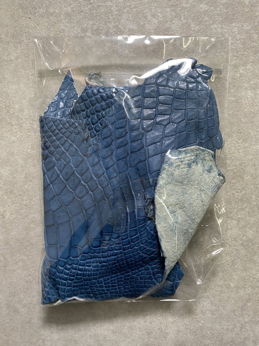 画像6: クロコダイル　ハギレセット　各種　エキゾチックレザー　 (6)