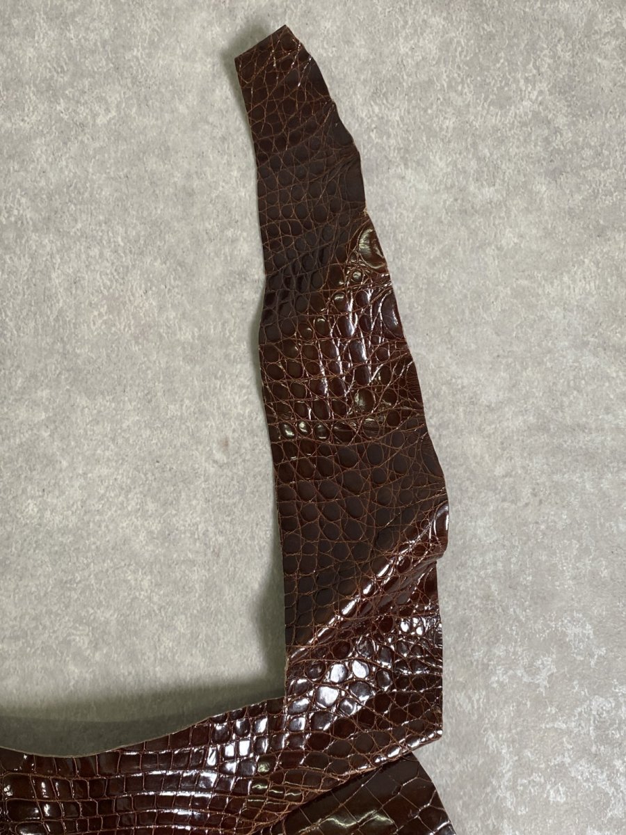 画像3: クロコダイル　尻尾　シャイニング　ダークブラウン (3)