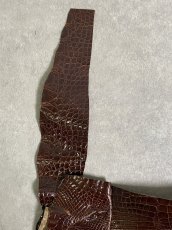 画像2: クロコダイル　尻尾　シャイニング　ダークブラウン (2)