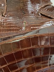画像8: クロコダイル　尻尾　シャイニング　ダークブラウン (8)