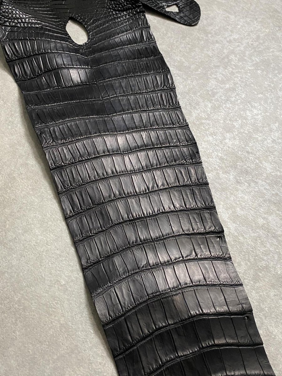 画像5: スモールクロコ（ポロサス） 尻尾　ブラック　 (5)