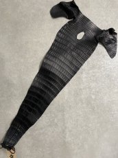 画像1: スモールクロコ（ポロサス） 尻尾　ブラック　 (1)