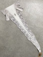 画像1: ヒマラヤクロコダイル　ナチュラル　尻尾　ワニ革　ナイルクロコダイル　クロコダイル革　エキゾチックレザー　 (1)