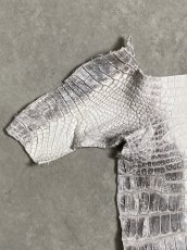 画像2: ヒマラヤクロコダイル　ナチュラル　尻尾　ワニ革　ナイルクロコダイル　クロコダイル革　エキゾチックレザー　 (2)