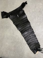 画像1: スモールクロコ（ポロサス） 尻尾　ブラック　 (1)