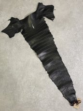 画像1: スモールクロコ（ポロサス） 尻尾　ブラック　 (1)