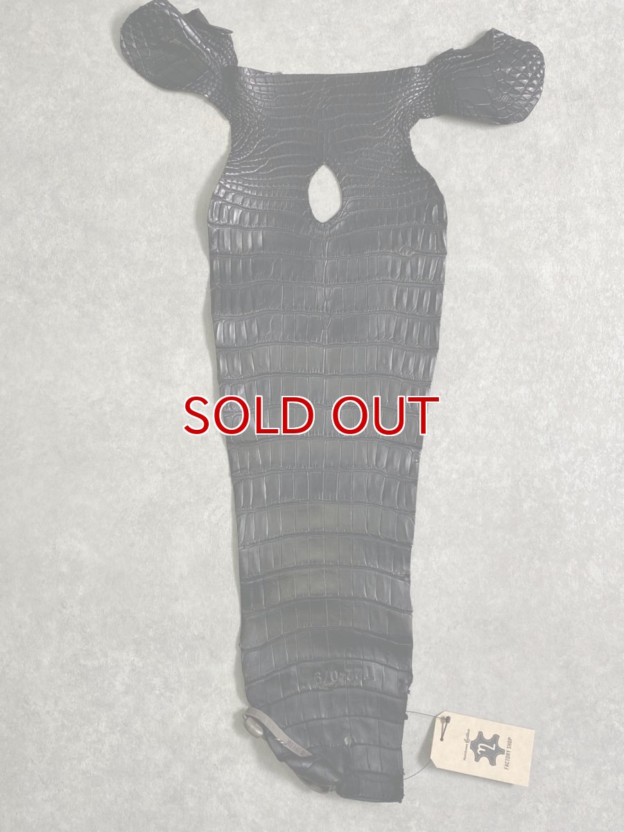 画像1: スモールクロコ（ポロサス） 尻尾　ブラック　 (1)