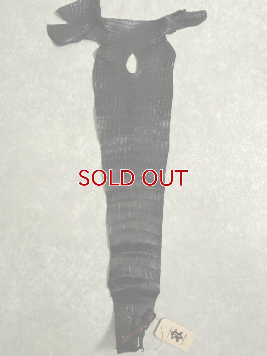 画像1: スモールクロコ（ポロサス） 尻尾　ブラック　 (1)