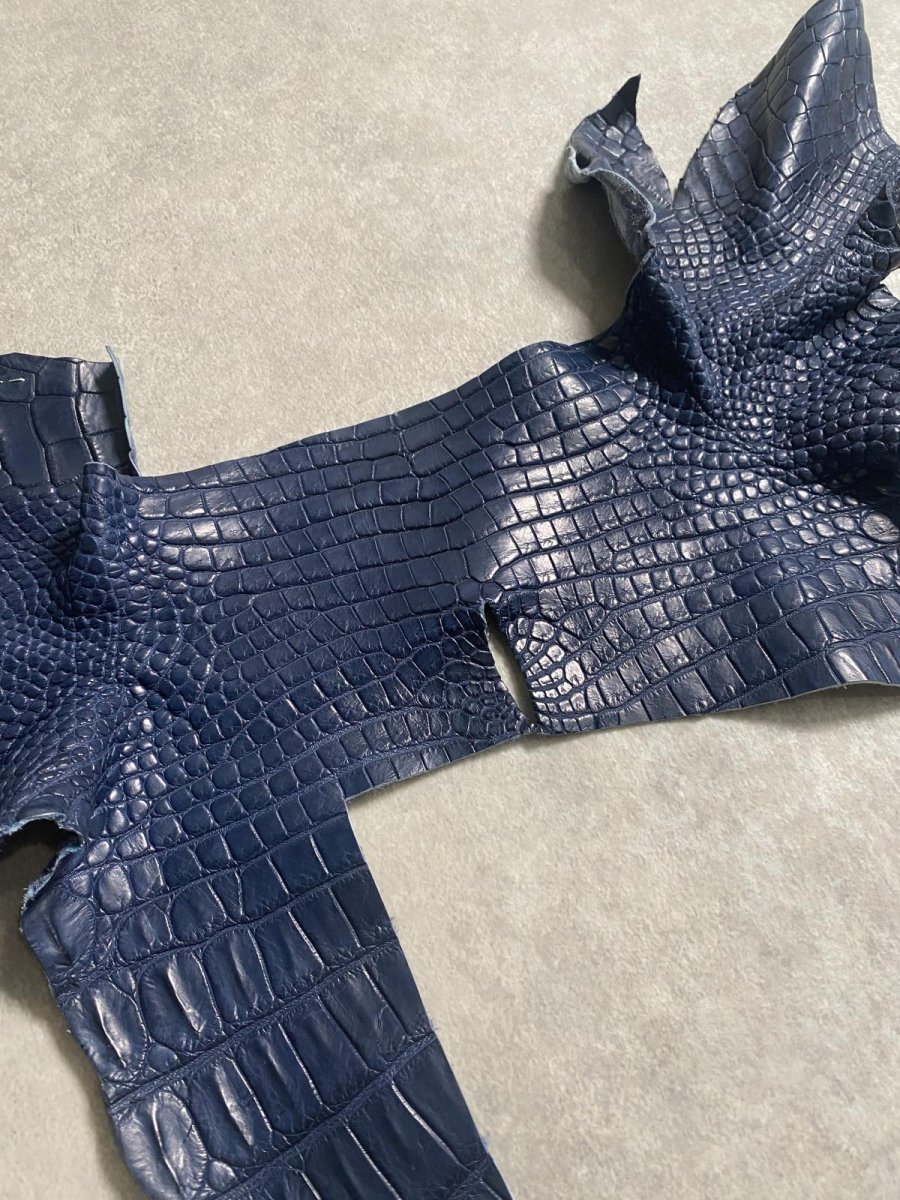 画像3: クロコダイル　ハギレ　エキゾチックレザー (3)