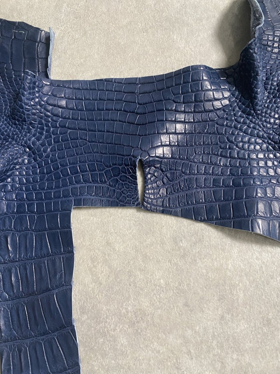 画像4: クロコダイル　ハギレ　エキゾチックレザー (4)