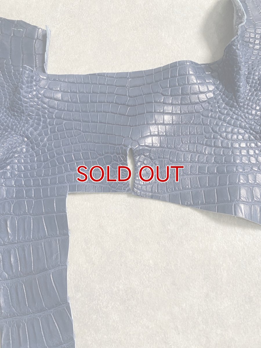 画像4: クロコダイル　ハギレ　エキゾチックレザー (4)